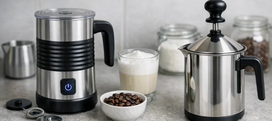 Elektrischer vs. manueller Milchaufschaeumer: Kaufentscheidung leicht gemacht