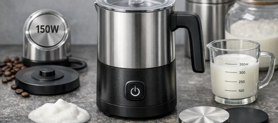 Milchaufschaeumer Kauffaktoren: Leistung, Fassungsvermoegen und Material