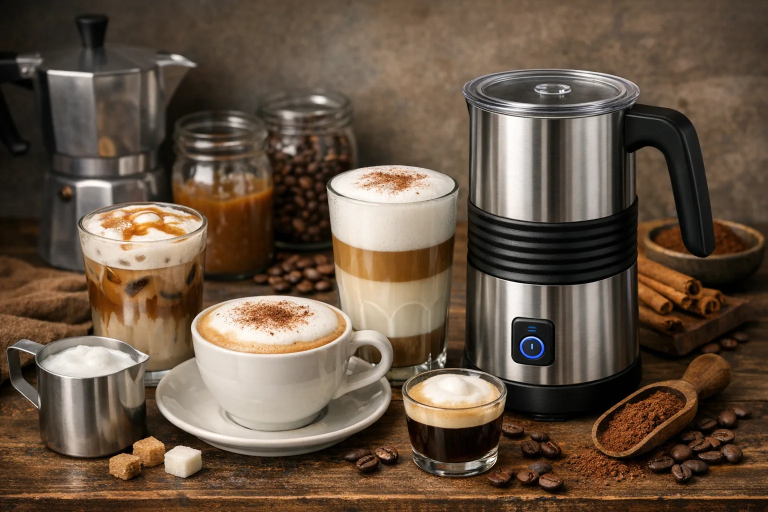Milchaufschaeumer: Rezepte fuer Kaffee-Spezialitaeten
