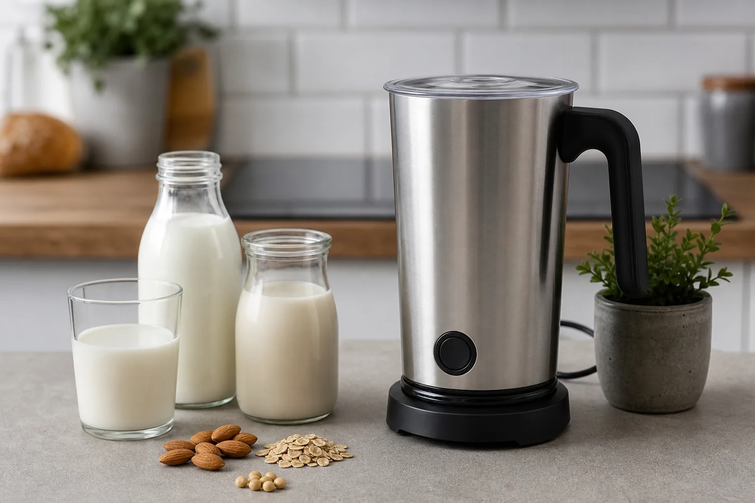 Milchaufschaeumer fuer pflanzliche Milch: Tricks fuer cremigen Schaum