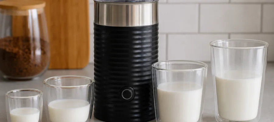 Wie viel Milch in den Milchaufschaeumer geben: Mengen fuer verschiedene Tassen