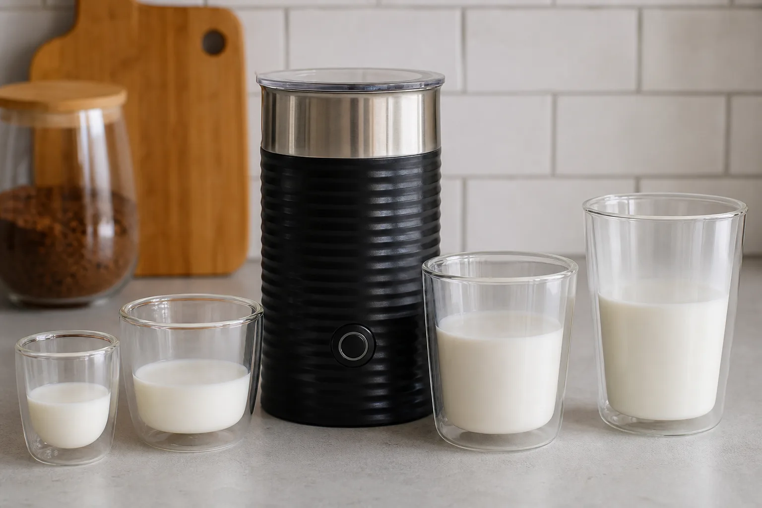 Wie viel Milch in den Milchaufschaeumer geben: Mengen fuer verschiedene Tassen