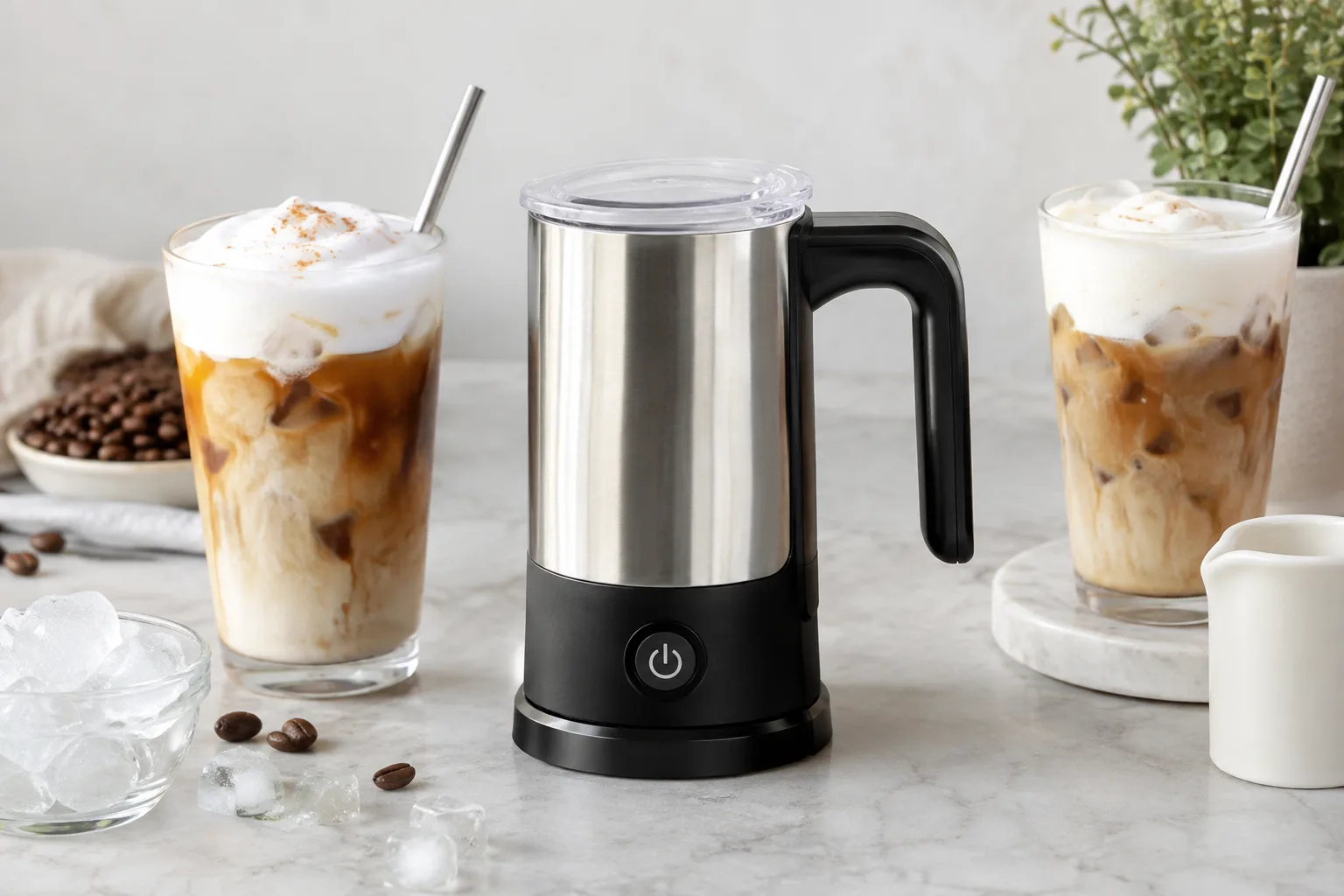 Milchaufschaeumer: Rezepte fuer kalte Getraenke und Eiskaffee